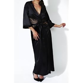 Buy Aubade La Belle Tenebrouse Black Kimono by Aubade