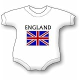 England Flag T Baby Ultrasoft Onesie