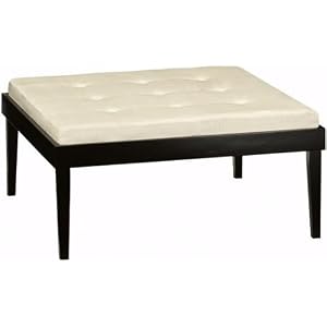 Soho Tufted Square Ottoman, 40W, BEIGE