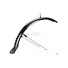 Planet Bike Hardcore Recumbant Bicycle Fender with Stainless Steel Hardware and Mud Flap (Front, Black, 20-Inch Tires/50mm Wide)