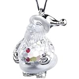 Swarovski Rhodium Santa Claus Ornament