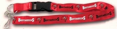 NFL Tampa Bay Buccaneers Lanyard, Red