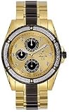 Bulova Men's 34 Diamond Marine Star - Gold Tone with Black Accents - Calendar