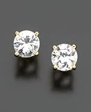 14k Gold White Sapphire Stud Earrings (2 ct. t.w.)