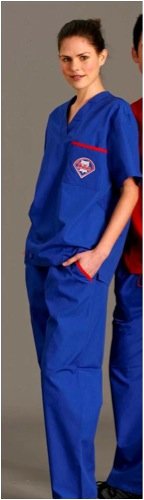 MLB Philadelphia Phillies Royal Blue Scrub Top (Medium) at Amazon.com