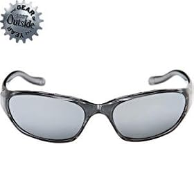Click here to buy Native Eyewear Throttle Interchangeable Sunglasses - Polarized Smoke Silver Reflex, One Size.