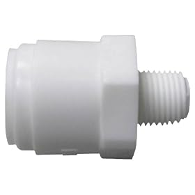 Watts PL-3004 Push Male Adapter, 1/4-Inch OD x 1/8-Inch MIP