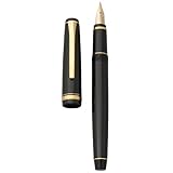Namiki The Falcon Flexible Nib Fountain Pen, Black Resin Barrel, Soft Medium Nib, (60252)