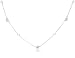 WHITE ICE sterling Silver DN212 Womens Diamond Flower & Freshwater Pearl 16-17.5 Adjustable Necklet