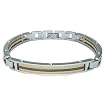 Stainless Steel Fancy Bracelet - 8.5'' long