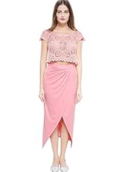 Sexy Floral Print Illusion Lace Polyester/Spandex Summer Club Dress/Evening Dress/Party Dress/Maxi Dress 