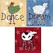 Canvas Wall Art - 3 Pack Dance, Dream, Laugh