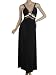 Ever Pretty Empire Line Straps V Neck Black Long Formal Dress 6010B, Size 16, Black, HE6010BBK18