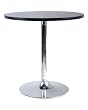 Winsome Wood 29" Round Dining Table; Black w/Metal Leg