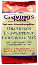 The Cravings Place Grandma's Unsweetened Cornbread Mix, 19-Ounce Bags (Pack of 6)