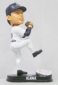 New York Yankees Kei Igawa Forever Collectibles Blatinum Bobble Head (Home)