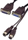 MIDI Gameport Cable 2m for soundcards MIDI to Joystick/Gameport Cable