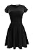 Heloise Women's A-Line Cap Sleeves Pleated Little Cocktail Party Dress