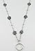 Designer Inspired Women's ID Badge Lanyard Necklace with Rose Motif & Quality PVC ID Pouch