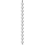 University of Kentucky Paw W/K Bracelet 7 (Silver)