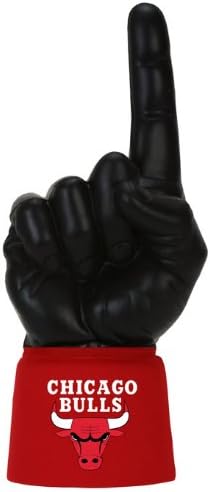 Chicago Bulls NBA Licensed Logo Scarlet Jersey Sleeve With 1 Black Ultimate Hand Foam Finger