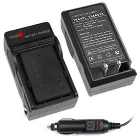 Premium NP-BK1 NPBK1 Battery Charger with Car Charger Adapter for Sony CyberShot DCS-950 / DSC-S950/B / DSC-S950/P