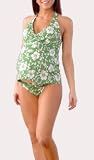 stretch fabric maternity tankini swimsuit