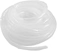 uxcell&reg; White 12mm Outside Dia 7M Polyethylene Spiral Cable Wire Wrap Tube