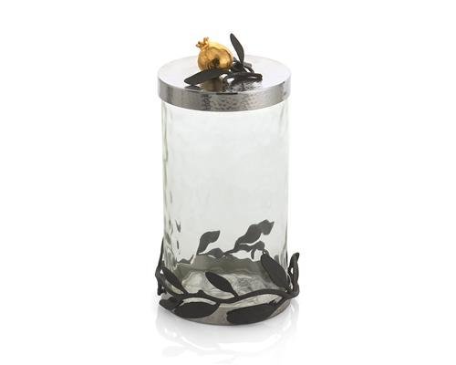 Michael Aram Olive Branch Pomegranate Canister Large