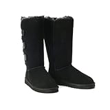 UGG Australia　1873 Classic Bailey ButtonTriplet ベイリーボタン トール (US7 24cm, ブラック)