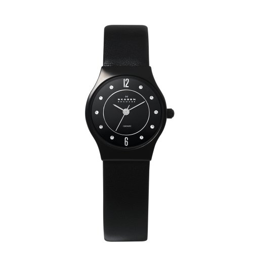Skagen 233XSCLB Ladies Black Ceramic Watch