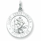 Sterling Silver Saint Christopher Medal