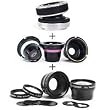 Lensbaby Composer Tilt & Focus Ball & Socket type Selective Focus Lens kit. for Nikon F Mount SLR's - with Lensbaby Optic Box Set Bundle for Composer, Muse, & Control Freak - Lensbaby Accessary Kit Bundle with 0.6X Wide Angle / 1.6X Teleph oto Macro Kit, & Creative Aperture Kit