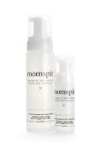 MomSpit No-Rinse Cleanser for Hands and Face Fig and Green Tea Happy Couple (1-2oz & 1-7oz)