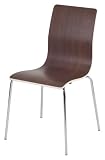 Euro Style Olga Side Chair Brown Set of 4