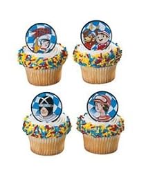 Speed Racer Movie Party Cupcake Rings 12 Pack