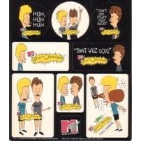 Beavis and Butthead Stickers (2 Sheets) by