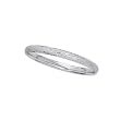 14K White Gold Engraved Bangle Bracelet - 7 inches