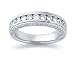1.33 Diamond Wedding Band in 18k White Gold