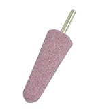 uxcell マウントポイント　砥石　6mmのラウンドシャンク　25mmの直径　グラベルテーパー　シルバートーン