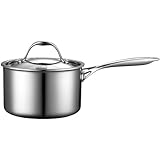 Cooks Standard Multi-Ply Clad Stainless-Steel 3-Quart Covered Sauce Pan