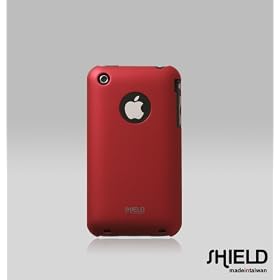 SHIELD Apple 3G iPhone Shield Polycarbonate Slim Fit Case + Microfiber Cleaning Cloth - (Red)