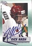 Rick Nash, Columbus Blue Jackets, 2002 Rookie Review Autographed Card