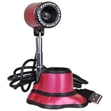 300K USB 2.0 Webcam w/Adjustable Telescopic Base (Pink/Black)