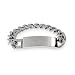 Eve's Addiction Mens Stainless Steel Curb Link ID Bracelet