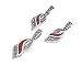 Sterling Silver Marcasite Pendant and Earring Set - Twist with Carnelian