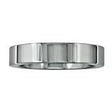 4mm Flat Tungsten Wedding Band (Available Ring Size 4 to 13)
