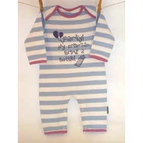 Edward Sinclair Slogan Romper "Party at my Crib 2 a.m Bring a Bottle" Size 0-6 Months