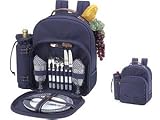 Picnic at Ascot 052B-G Kent Navy Backpack 2-person