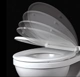 EuroShowers Opal Deluxe Toilet Seat White - Soft Close 83310